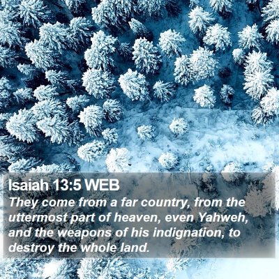 Isaiah 13:5 WEB Bible Verse Image