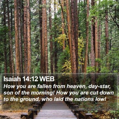 Isaiah 14:12 WEB Bible Verse Image