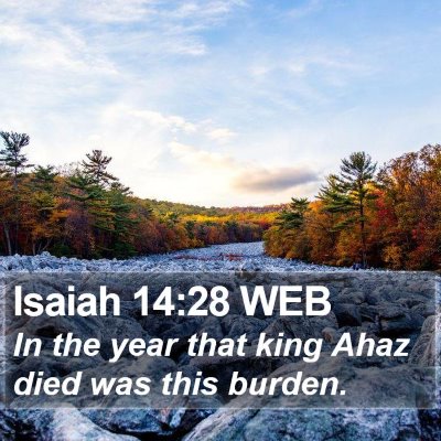 Isaiah 14:28 WEB Bible Verse Image