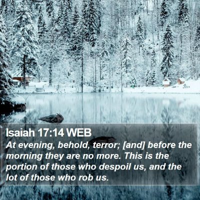 Isaiah 17:14 WEB Bible Verse Image