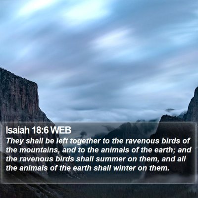 Isaiah 18:6 WEB Bible Verse Image