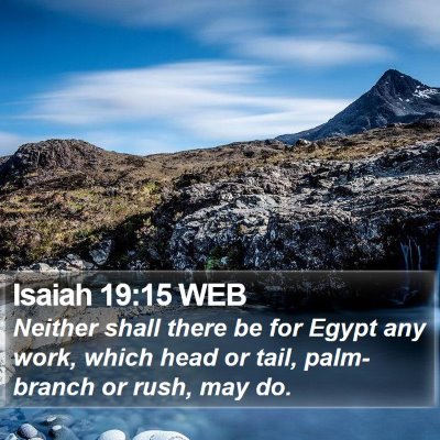 Isaiah 19:15 WEB Bible Verse Image