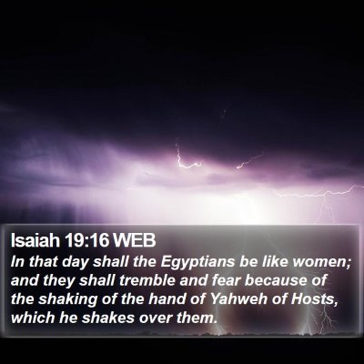 Isaiah 19:16 WEB Bible Verse Image