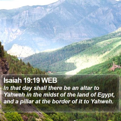 Isaiah 19:19 WEB Bible Verse Image