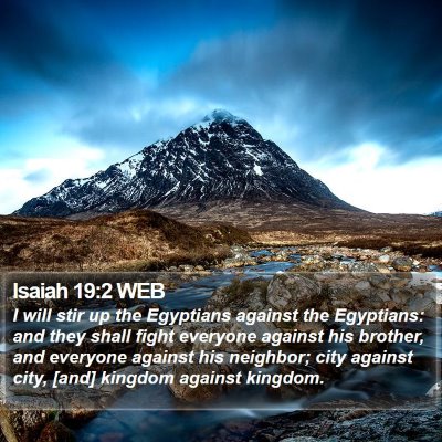 Isaiah 19:2 WEB Bible Verse Image