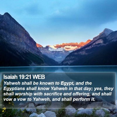 Isaiah 19:21 WEB Bible Verse Image