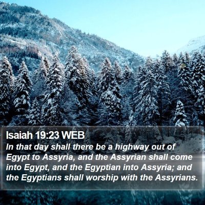 Isaiah 19:23 WEB Bible Verse Image