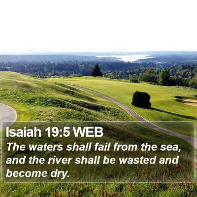 Isaiah 19:5 WEB Bible Verse Image
