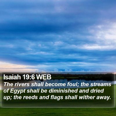 Isaiah 19:6 WEB Bible Verse Image