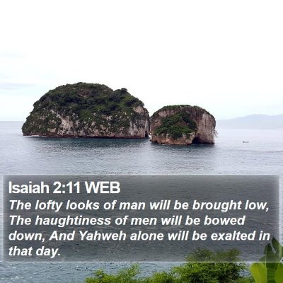 Isaiah 2:11 WEB Bible Verse Image