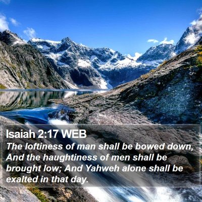 Isaiah 2:17 WEB Bible Verse Image