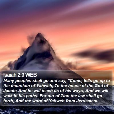 Isaiah 2:3 WEB Bible Verse Image