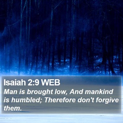 Isaiah 2:9 WEB Bible Verse Image