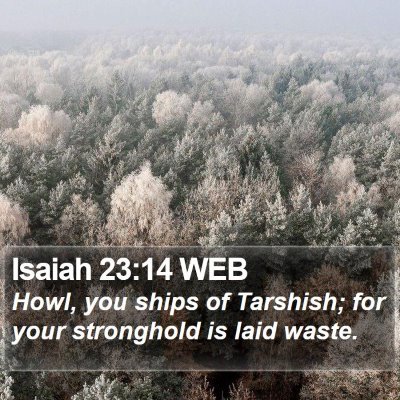 Isaiah 23:14 WEB Bible Verse Image