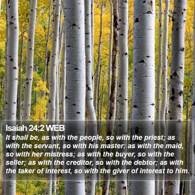 Isaiah 24:2 WEB Bible Verse Image