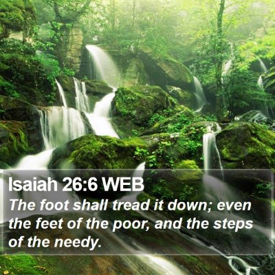 Isaiah 26:6 WEB Bible Verse Image