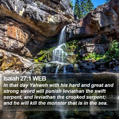 Isaiah 27:1 WEB Bible Verse Image