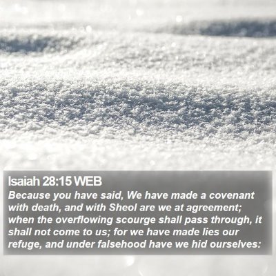 Isaiah 28:15 WEB Bible Verse Image