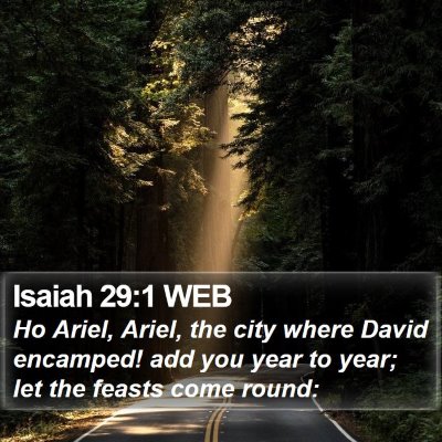 Isaiah 29:1 WEB Bible Verse Image