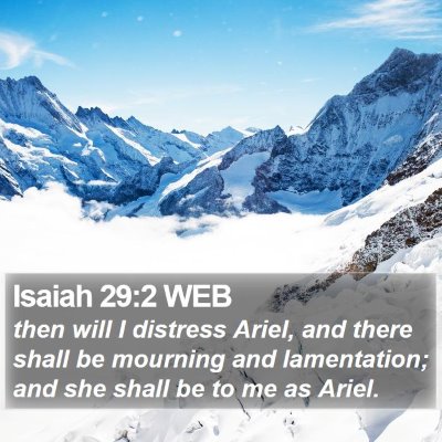 Isaiah 29:2 WEB Bible Verse Image