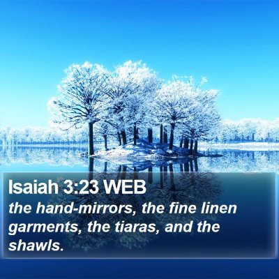 Isaiah 3:23 WEB Bible Verse Image