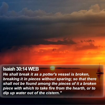 Isaiah 30:14 WEB Bible Verse Image
