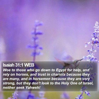 Isaiah 31:1 WEB Bible Verse Image