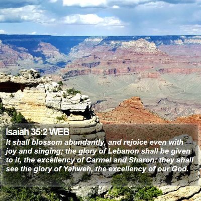 Isaiah 35:2 WEB Bible Verse Image