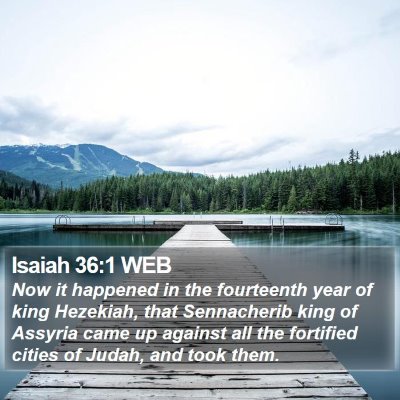 Isaiah 36:1 WEB Bible Verse Image