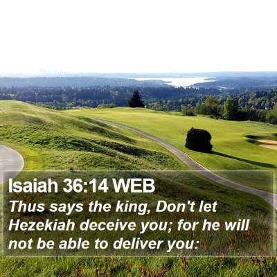 Isaiah 36:14 WEB Bible Verse Image