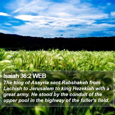 Isaiah 36:2 WEB Bible Verse Image