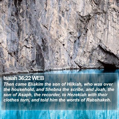 Isaiah 36:22 WEB Bible Verse Image