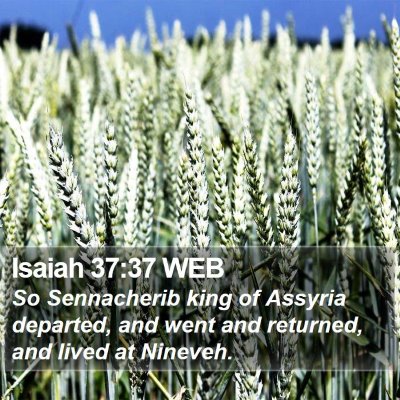 Isaiah 37:37 WEB Bible Verse Image