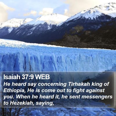 Isaiah 37:9 WEB Bible Verse Image