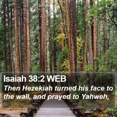 Isaiah 38:2 WEB Bible Verse Image