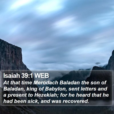 Isaiah 39:1 WEB Bible Verse Image
