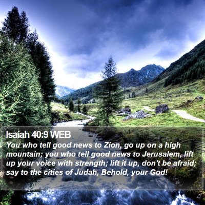 Isaiah 40:9 WEB Bible Verse Image