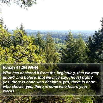 Isaiah 41:26 WEB Bible Verse Image