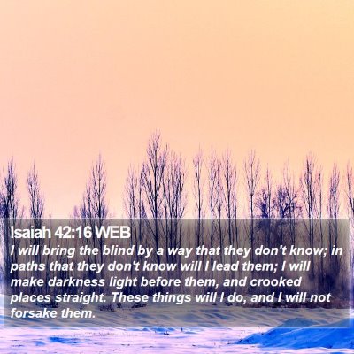 Isaiah 42:16 WEB Bible Verse Image
