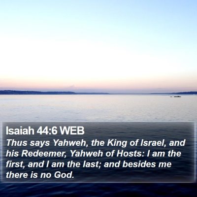 Isaiah 44:6 WEB Bible Verse Image