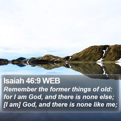 Isaiah 46:9 WEB Bible Verse Image
