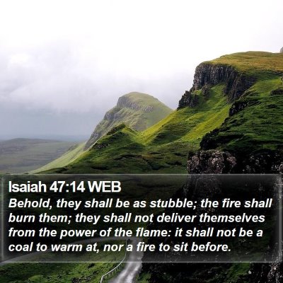 Isaiah 47:14 WEB Bible Verse Image