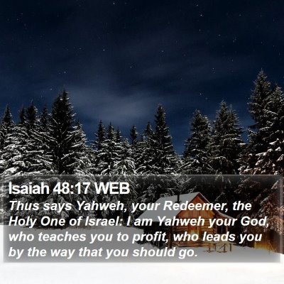 Isaiah 48:17 WEB Bible Verse Image