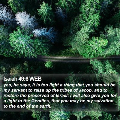 Isaiah 49:6 WEB Bible Verse Image