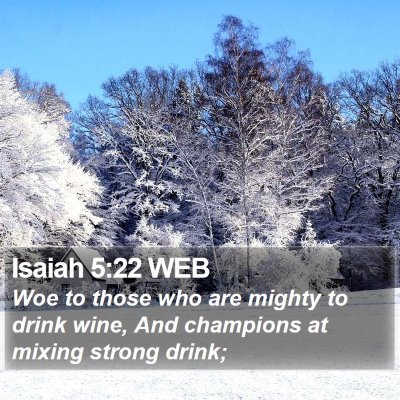 Isaiah 5:22 WEB Bible Verse Image
