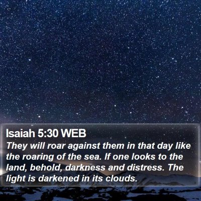 Isaiah 5:30 WEB Bible Verse Image