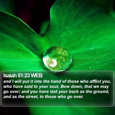 Isaiah 51:23 WEB Bible Verse Image