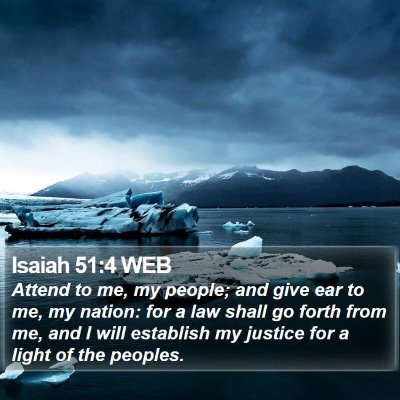 Isaiah 51:4 WEB Bible Verse Image