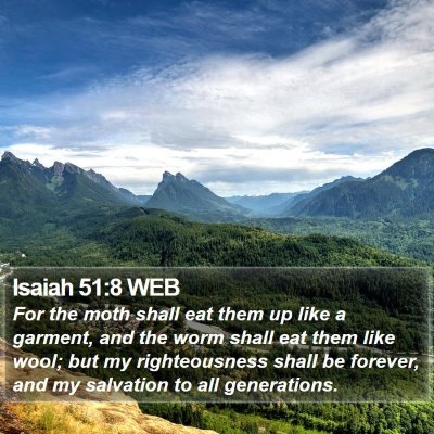 Isaiah 51:8 WEB Bible Verse Image