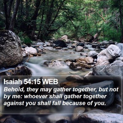 Isaiah 54:15 WEB Bible Verse Image